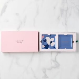 Kate Spade | Lenox Blue Pink Heart Trays 4" Heart To Heart NWT